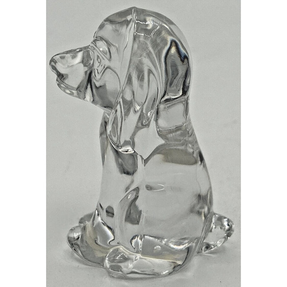Anna Hutte Bleikristall Crystal Glass Dog Figurine Paperweight SKU PB206 - Picture 4 of 5